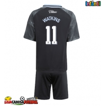 Camisa de Futebol Aston Villa Ollie Watkins #11 Equipamento Secundário Infantil 2025-26 Manga Curta (+ Calças curtas)